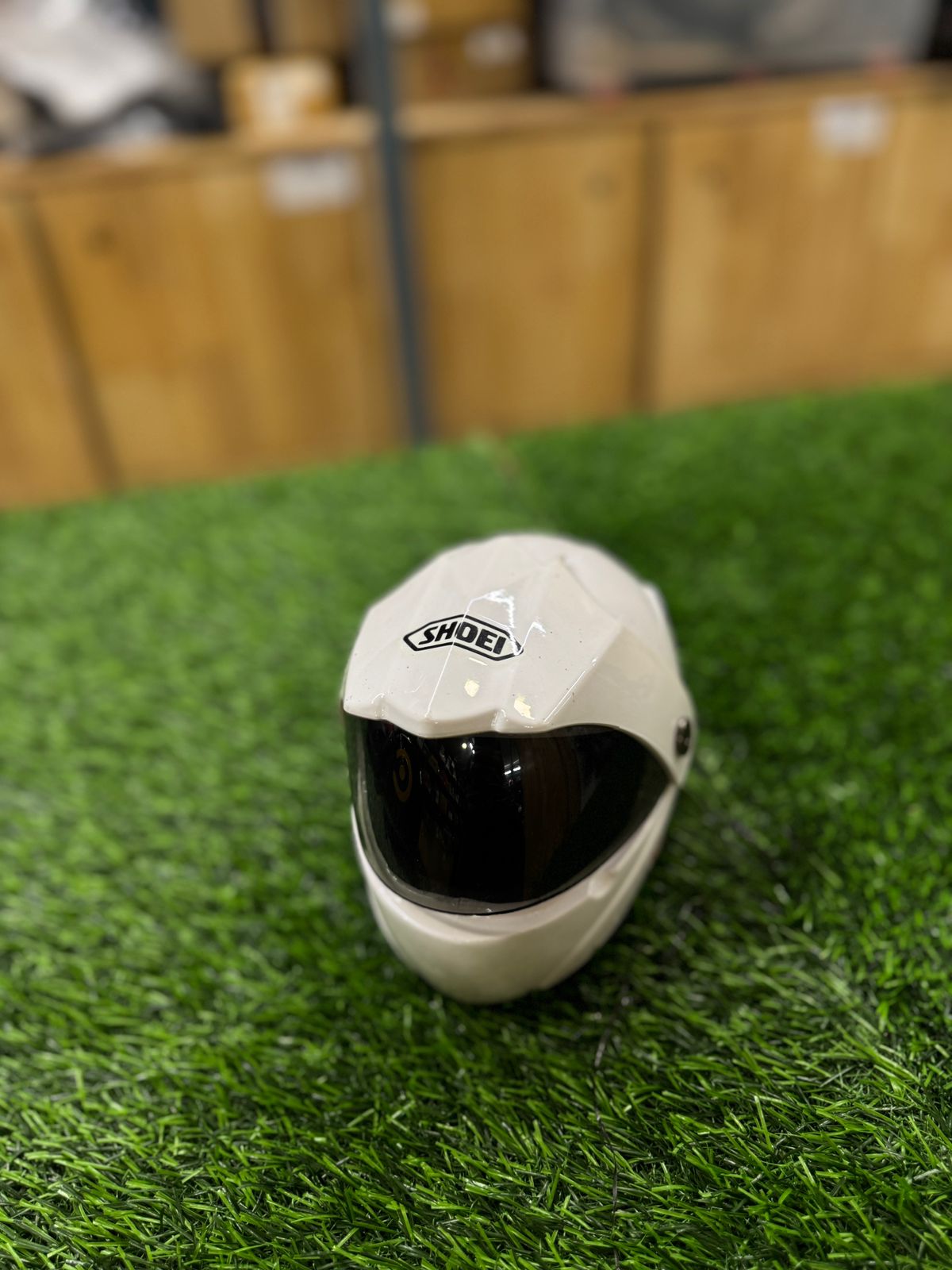 Shoei White MX Miniature Helmet