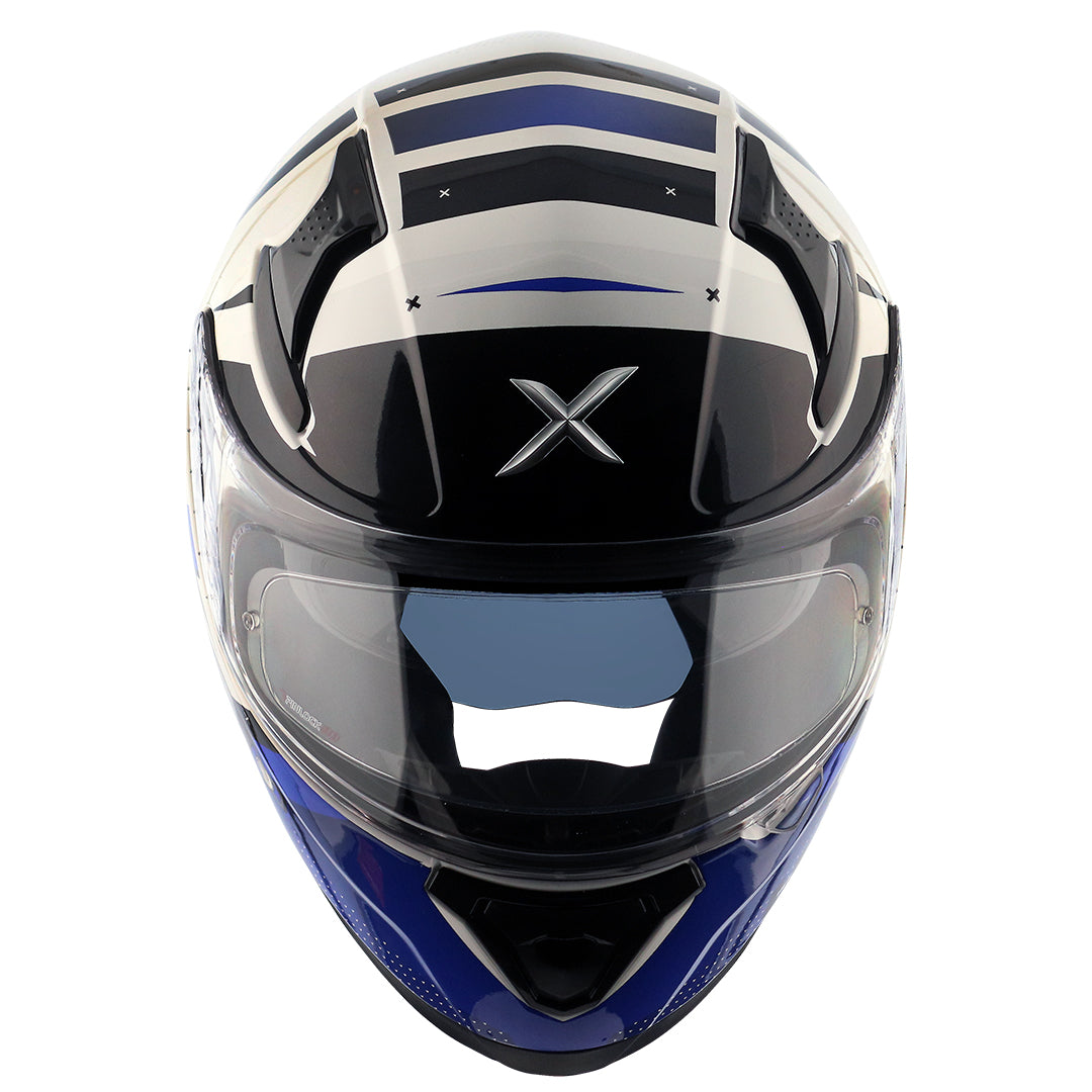Apex Hex2 Helmet White Blue