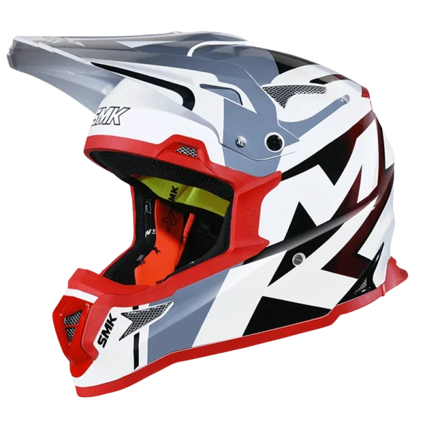 SMK Allterra X-Power Red Grey Blue Matt (MA126) Helmet