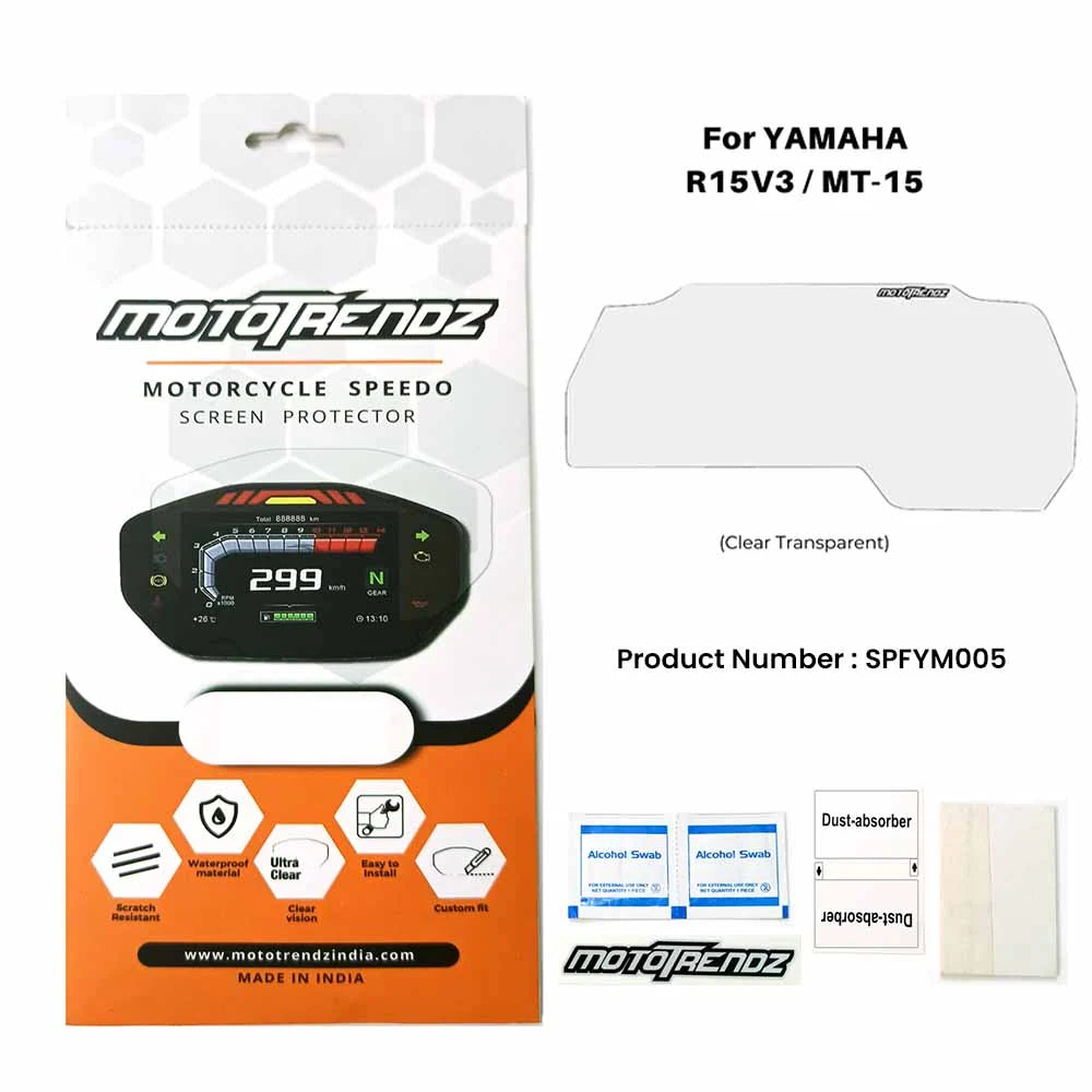 Motorcycle Speedo Screen Protector for Yamaha R15v3 / MT-15