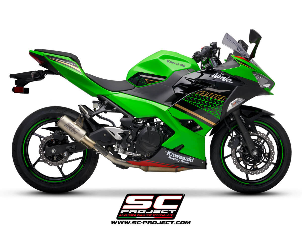 SC Project Exhaust CR-T Titanium for Kawasaki Ninja 400 (18-20)