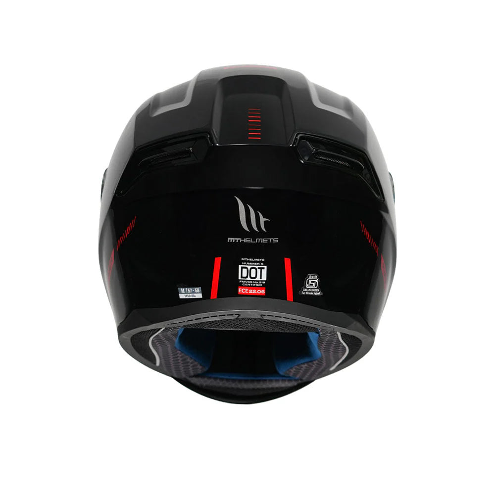 MT Hummer B Solid Gloss Black A1 Helmet