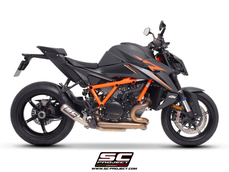 Sc Project CR-T titanium exhaust with stoneguard grid for 1390 SUPER DUKE R (2024-2025)