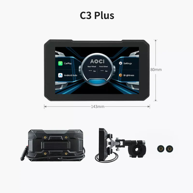 C3 5" Motorcycle Wireless Touch Screen