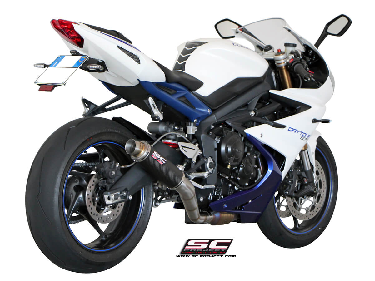 SC PROJECT GP-M2 EXHAUST FOR TRIUMPH DAYTONA 675 (2013-16)