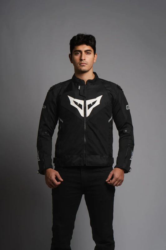 DSG GPX Riding Jacket - Black White