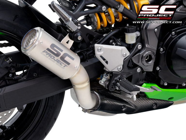 SC Project CR-T Titanium (2020-2024) With Stoneguard Grid Exhaust for Kawasaki Z900