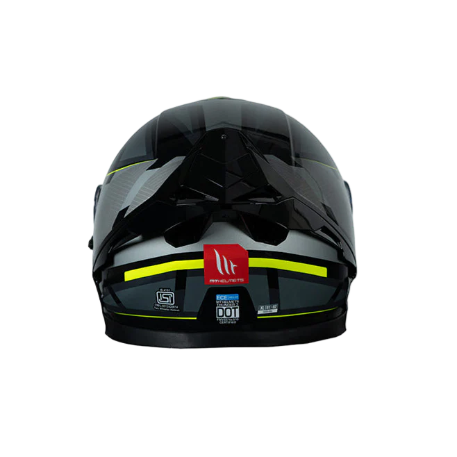 MT Thunder 3 SV Spoiler Nova B62 Gloss Black Grey Neon Yellow Helmet