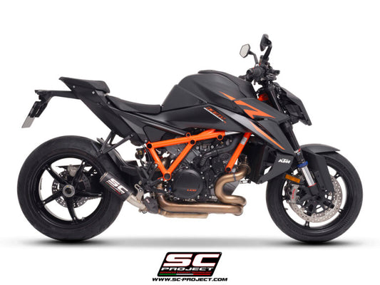 SC Project Exhaust CR-T Carbon exhaust with stoneguard grid for 1390 SUPER DUKE R (2024-2025)