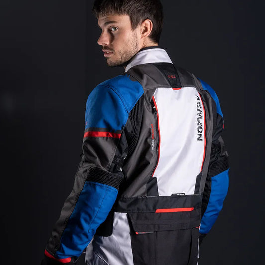 JACKET NORWAY MAN BLUE BLACK GREY RED
