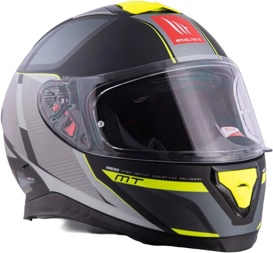 MT Thunder 3 SV Spoiler Nova B62 Matt Black Grey Neon Yellow