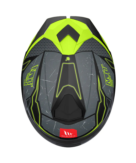 MT Thunder 3 SV Pro T-X C2 Helmet - Matt Grey Green Red