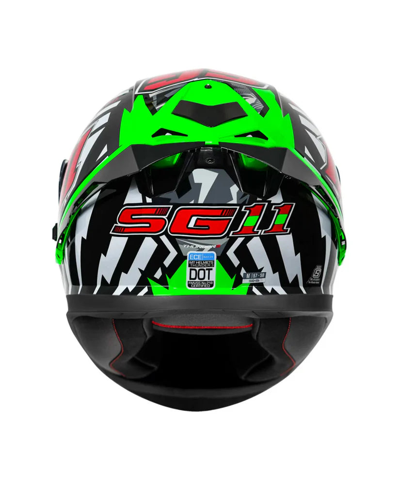 MT Thunder 3 SV Pro Sergio Garcia Helmet - Green
