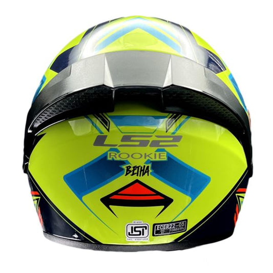 FF352 ROOKIE BETHA HI VIZ YELLOW NAVY BLUE