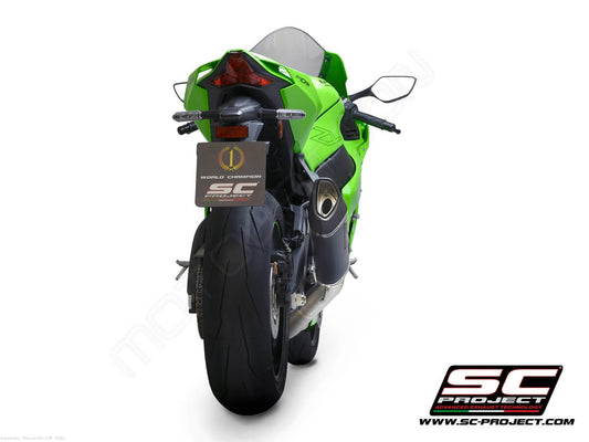 SC Project Exhaust SC1-R Carbon With DE-Cat Link Pipe for Kawasaki ZX-10R (2021-2024)