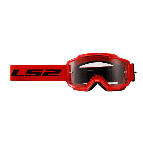 GOGGLES CHARGER PRO RED WITH CLEAR VISOR FREE SIZE