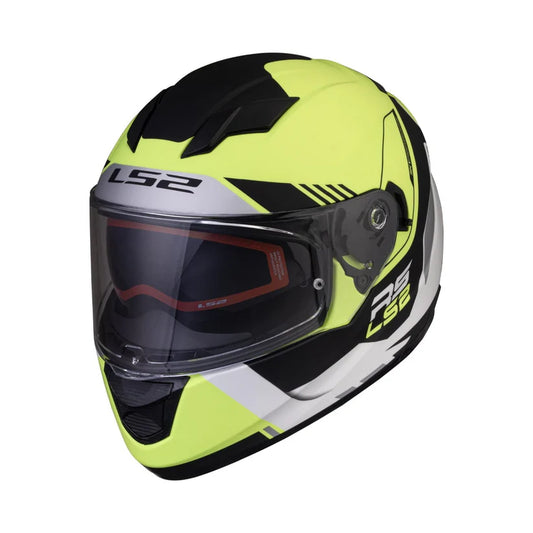 FF320 STREAM EVO XPLORER MATT WHITE HI-VIZ YELLOW
