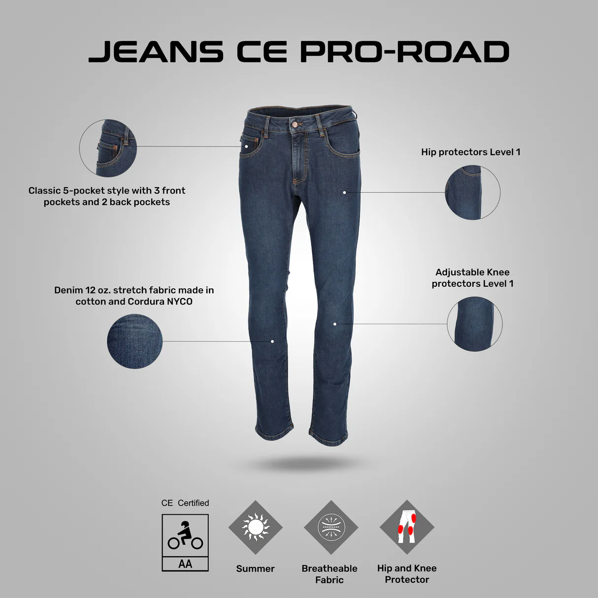 Acerbis JEANS CE PRO-ROAD LADY