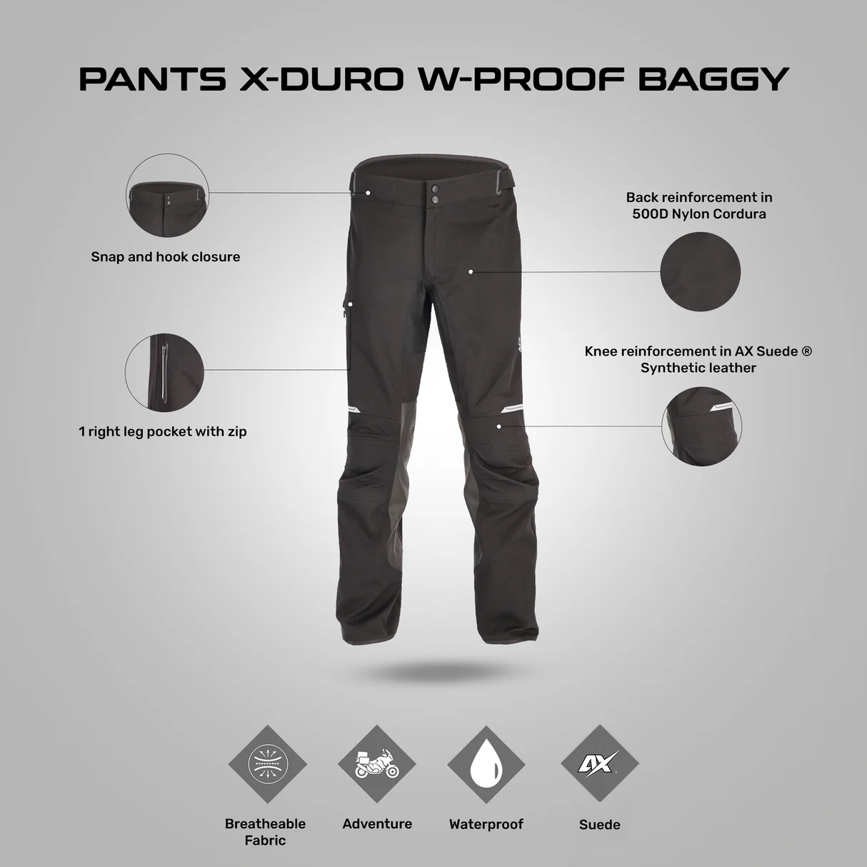 Acerbis X-Duro Waterproof Baggy Pant