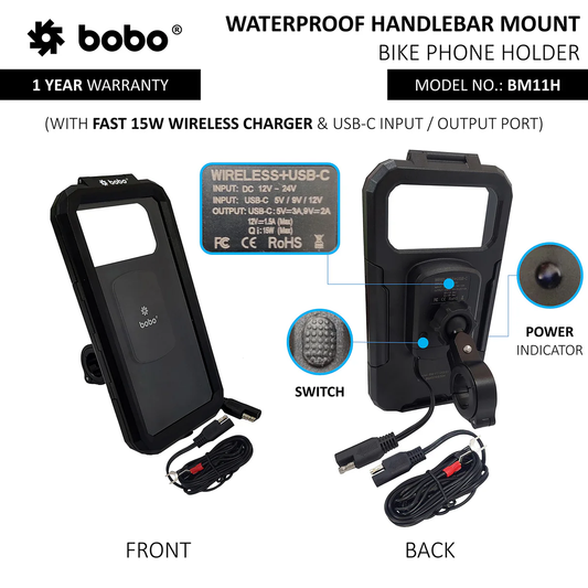 BOBO BM11H - Waterproof Handlebar (With Charger)