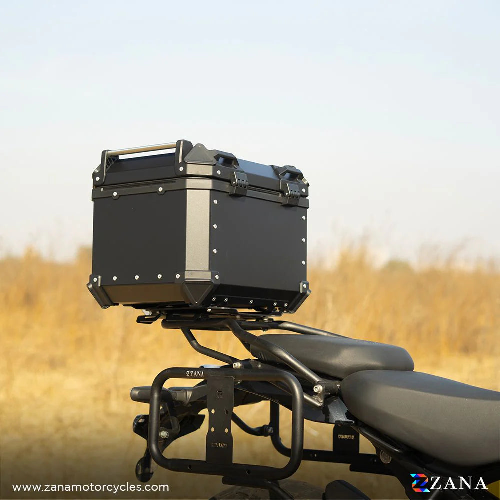 ZANA Top Box Aluminium Black 45 Litres L Flat