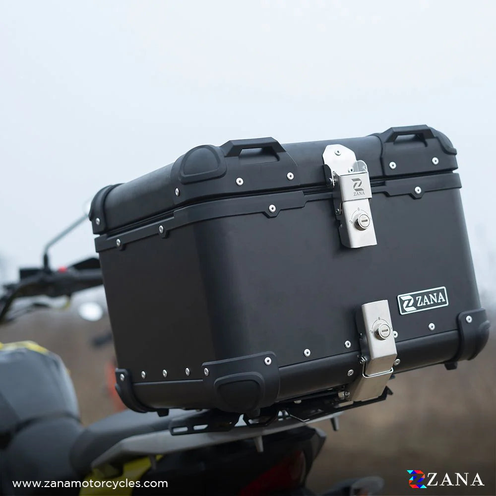ZANA Top Box Aluminium Black 45 Litres R Flat