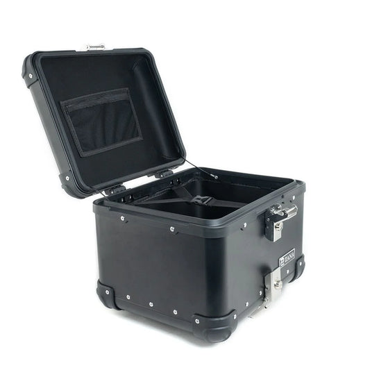 ZANA Top Box Aluminium Black 45 Litres R Flat