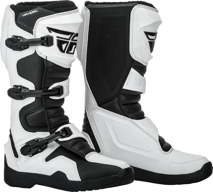 Fly Racing Maverik 2019 Black-White Riding Boots