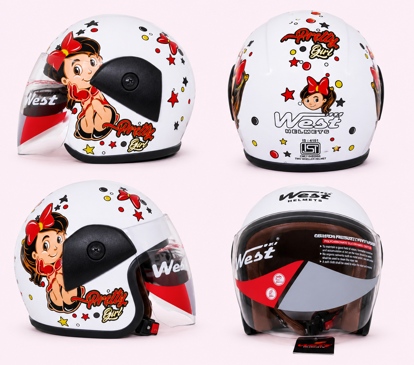 WEST HELMETS FRENZY O/F -SPACE BLACK GLOSS