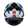 MT Thunder 3 SV Spoiler Arual A0 Gloss White Blue Red Helmet