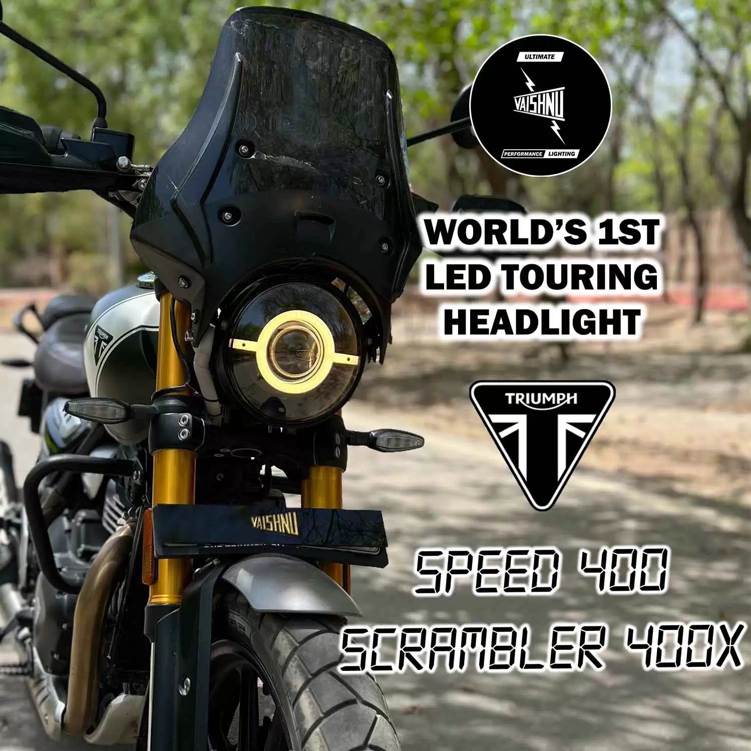 Vaishnu Triumph Speed 400 Scrambler 400 X - Main Image