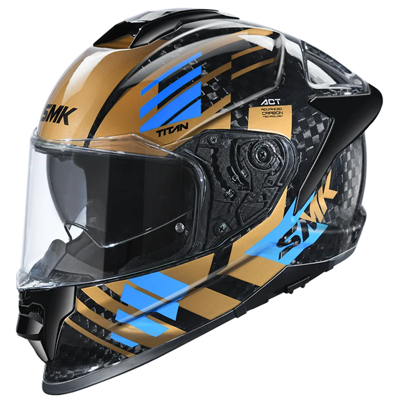 TITAN CARBON T-RACE GL275 - Gloss Black Gold Blue
