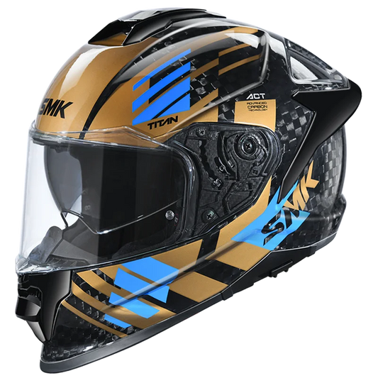 TITAN CARBON T-RACE GL275 - Gloss Black Gold Blue