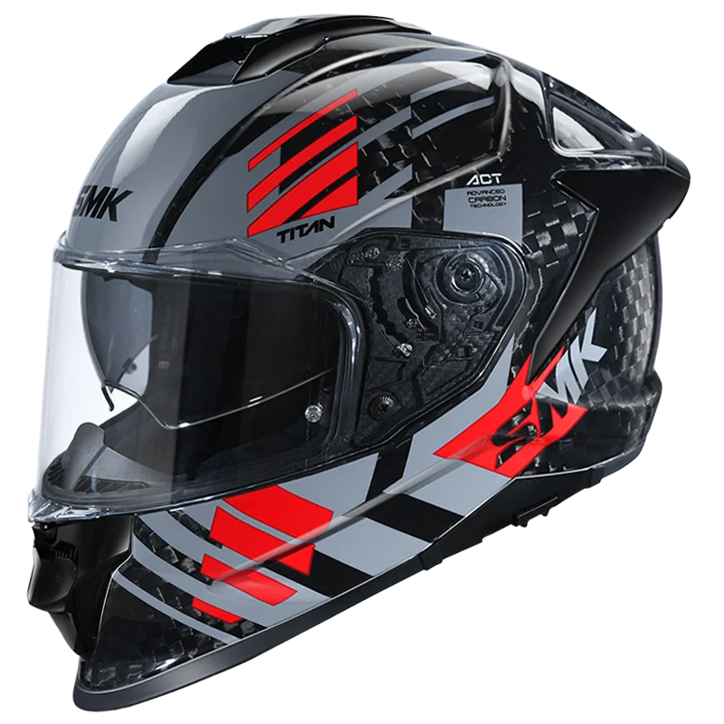 TITAN CARBON T-RACE GL263 GREY/RED