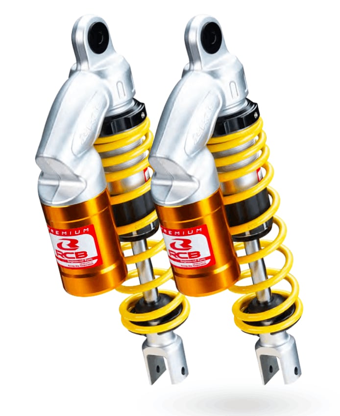 RCB VE SERIES SUSPENSION REAR SHOCK ABSORBER FOR AEROX YELLOW GOLD 01A0171Y