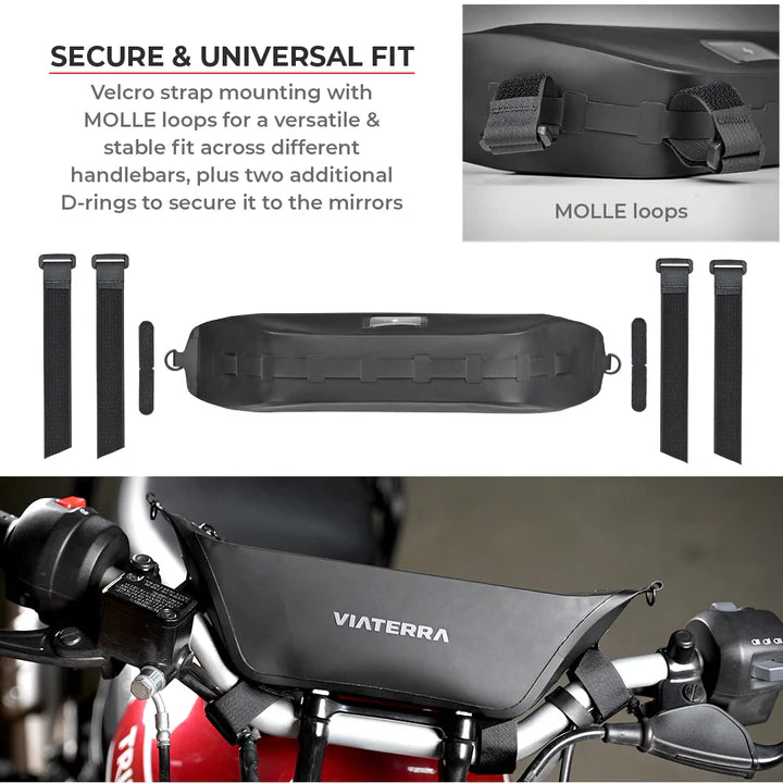 VIATERRA100% Waterproof Handlebar Bag