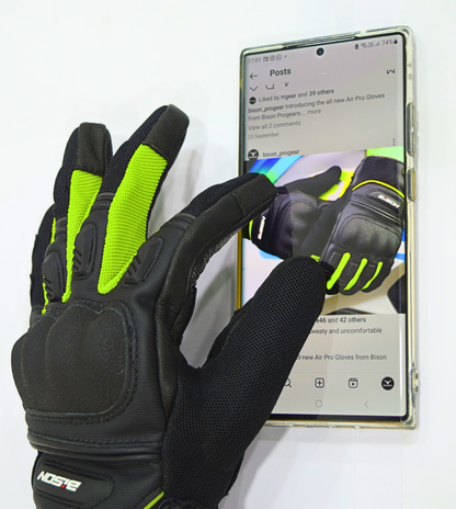 AIR PRO – BLACK HI-VIZ GLOVES