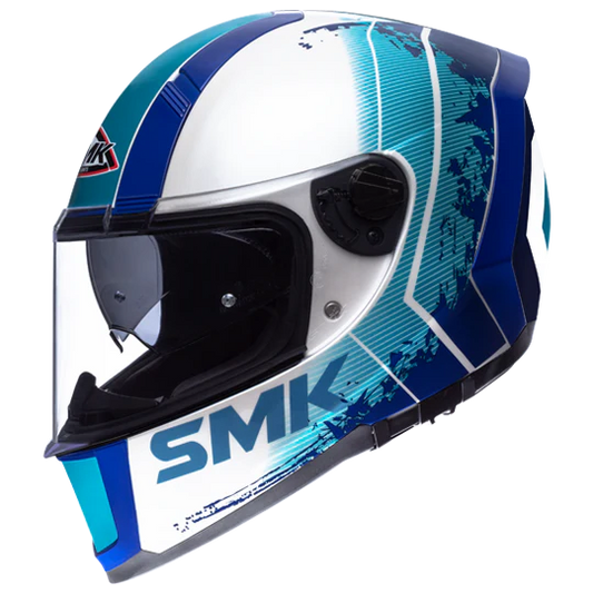 SMK Force Koster Gloss White Blue (GL158)