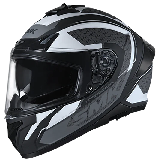 SMK Typhoon RD1 Black White Grey Matt (MA216) Helmet
