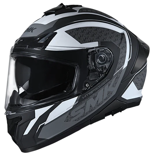 SMK Typhoon RD1 Black White Grey Matt (MA216) Helmet