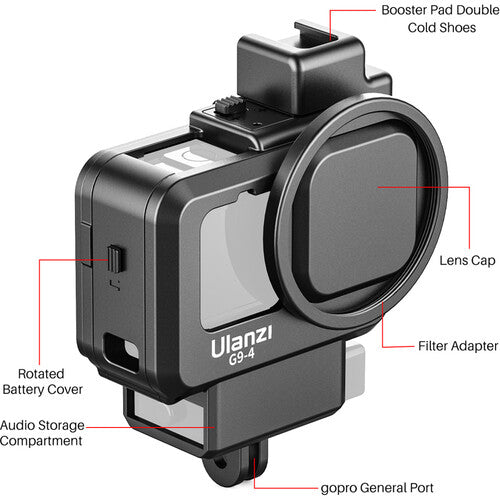 ULANZI Hero 9 Protective Plastic Case for Gopro Black G9-4
