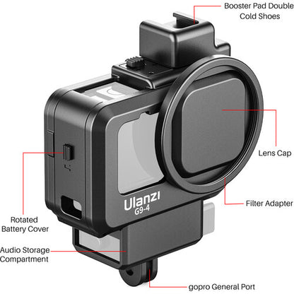 ULANZI Hero 9 Protective Plastic Case for Gopro Black G9-4
