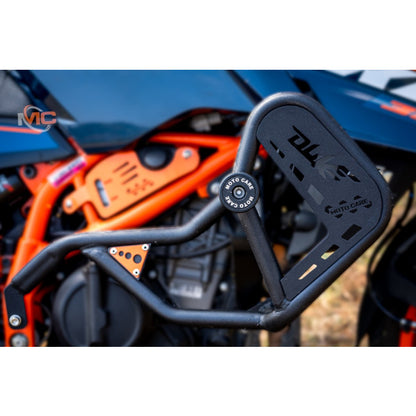 CRASH GUARD WITH DUAL SLIDERS BLACK FOR KTM DUKE 250/390 GEN-3