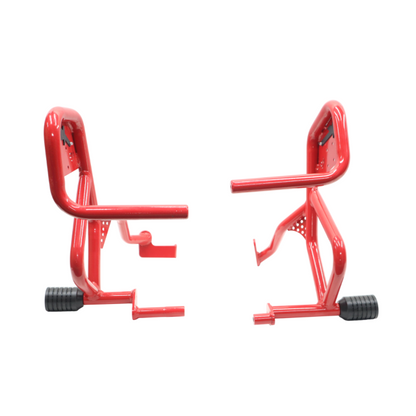 CRASH GUARD WITH DUAL SLIDERS FOR HERO XPULSE 210 (RED) MOTOCARE