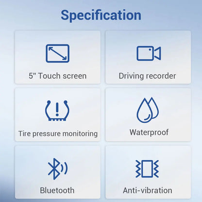 LBC MOTO UNIVERSAL - LBC E1 5" Screen & Dashcam Series