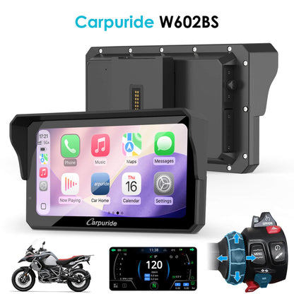 LBC MOTO Carpuride W602BS 6" Motorcycle Stereo-Designed for BMW Motorcycle Compatible with Wonder Wheel Control