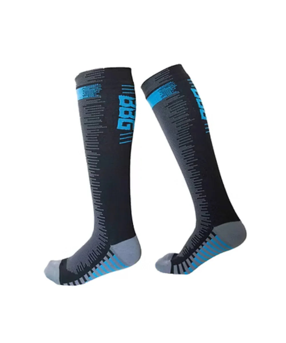BBG W3 Waterproof / Windproof and Winterproof Socks - Neon AND Blue