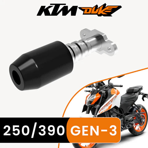 Frame Slider for KTM DUKE 390/250 Gen 3 - Black & Silver