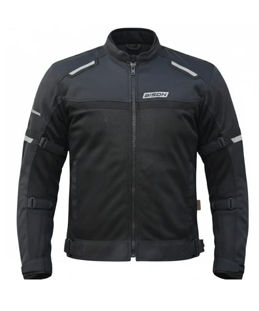 Bison ProGear Comet Level 2 Riding Jacket - Black Grey