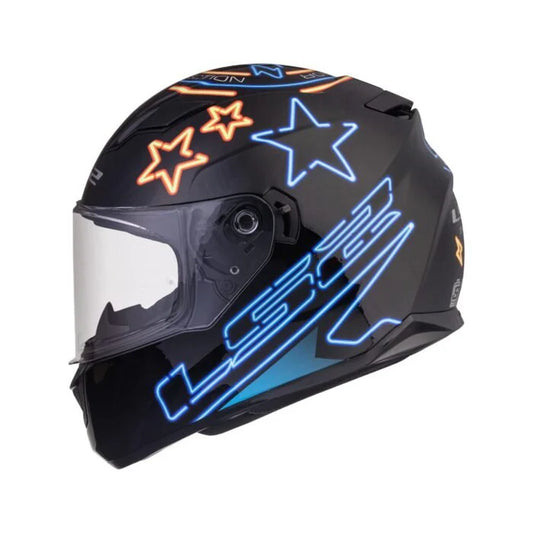 FF320 STREAM EVO NEON MATT BLACK BLUE FLUO ORANGE